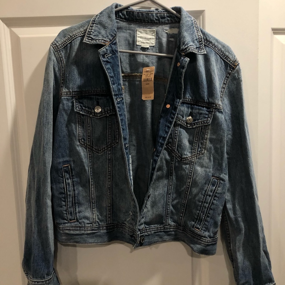 american eagle jean jacket NWT